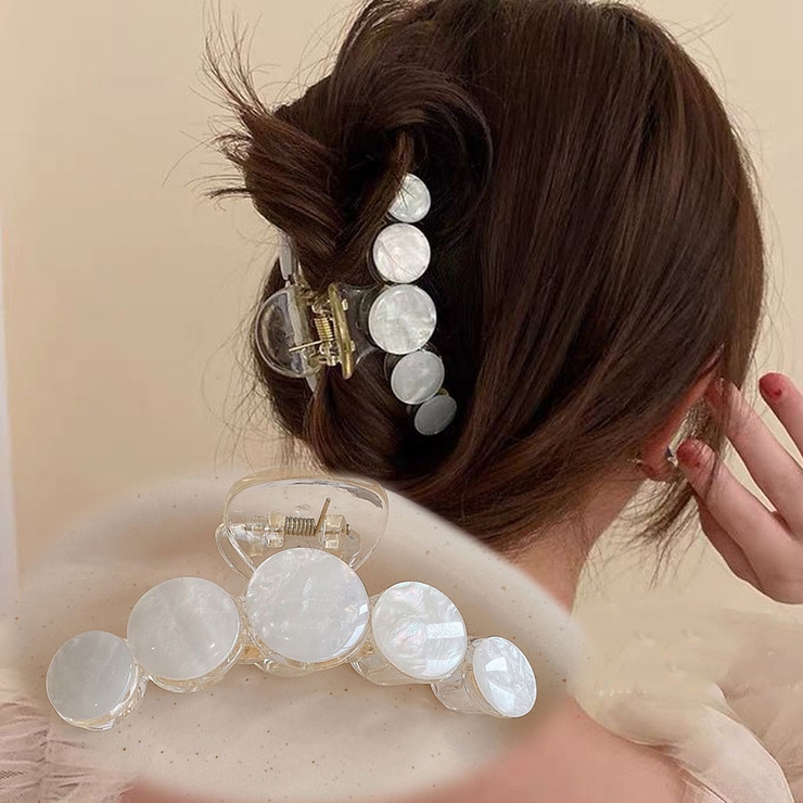 L01 | バンスクリップ ヘアクリップ 大粒 | shoppinggo