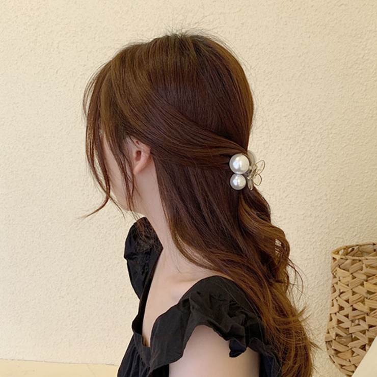 パール バンスクリップ ヘアクリップ[品番：JRKW0002492