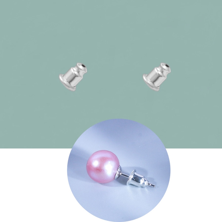 シルバー | ピアスキャッチ シリコン 12個セット | shoppinggo