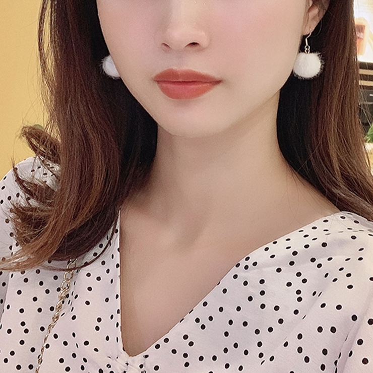 ピアス ふんわり ポンポン | shoppinggo | 詳細画像7 