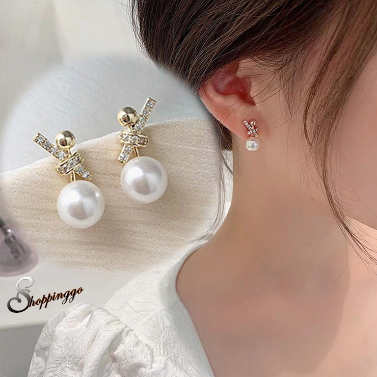 パールピアス シンプル かわいい[品番：JRKW0002687
