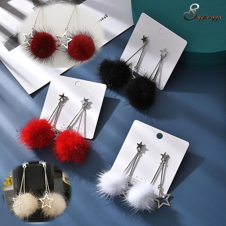 ピアス キラキラ星 ふんわり | shoppinggo | 詳細画像1 