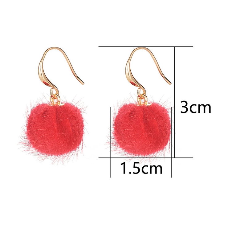 ふわふわ ファーピアス イヤリング[品番：JRKW0002689]｜shoppinggo