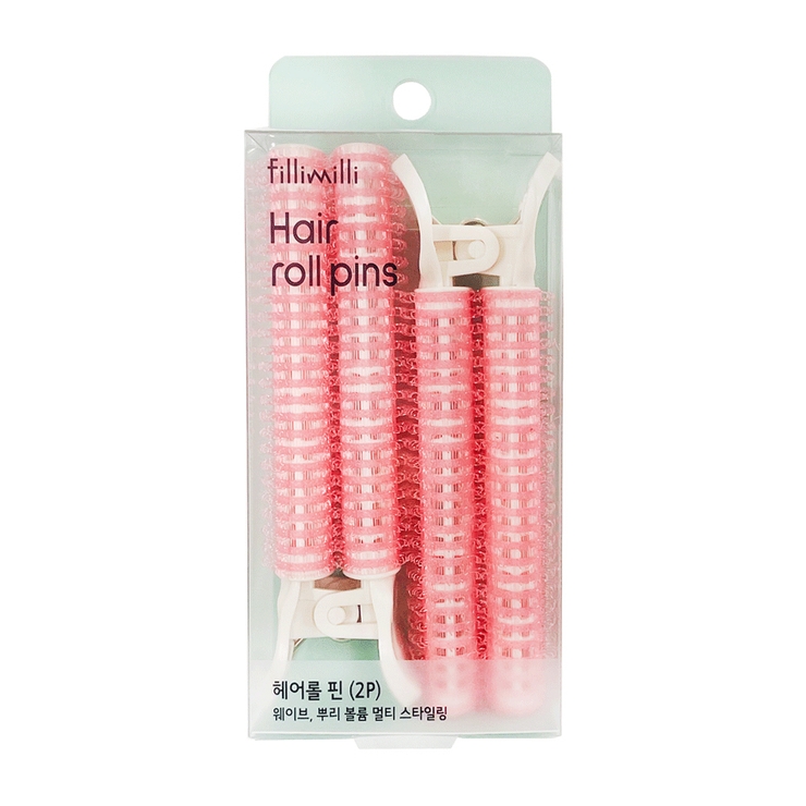 ヘアロールピン 4個 HAIR ROLLER PINS 化粧小道具 フィリミリ 韓国コスメ オリーブヤング公式 