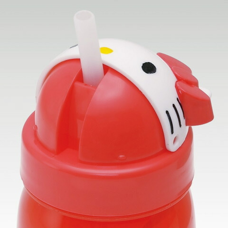 ダイカットストロー水筒〔ハローキティ〕