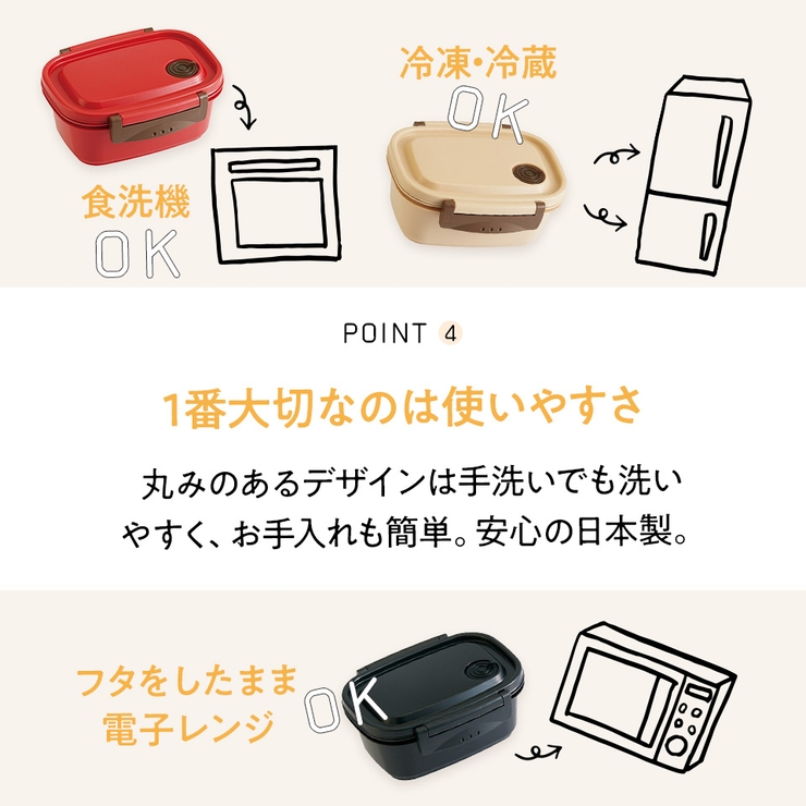 お弁当箱 一段 レンジ対応 | Skater【KIDS】 | 詳細画像8 