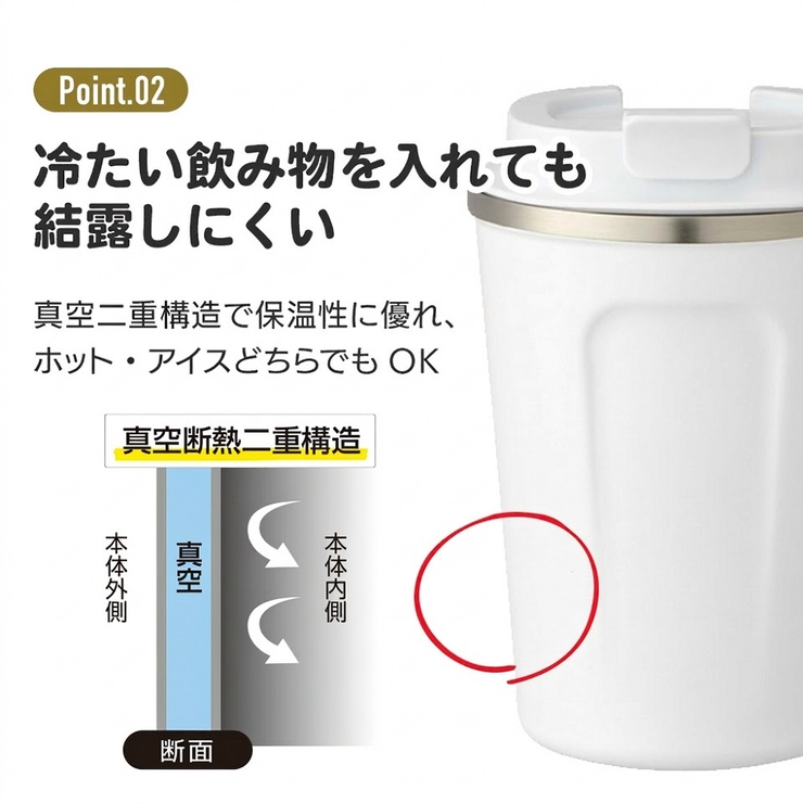 ステンレスタンブラー コーヒータンブラー 350ml | Skater | 詳細画像3 