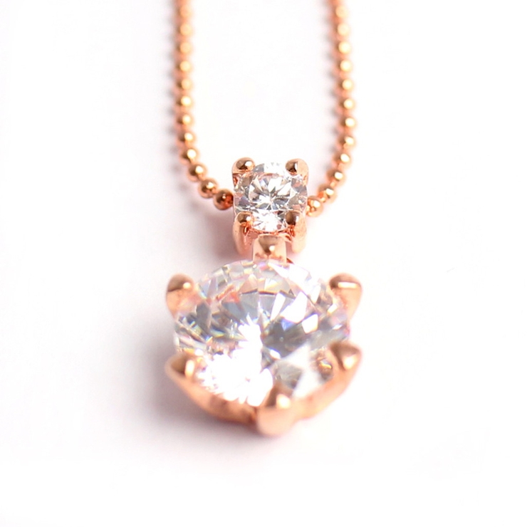 2連ストーンのペンダントトップ 6本爪の大き目ストーンチャーム SPST023 | 腕時計アパレル雑貨小物のＳＰ  | 詳細画像5 