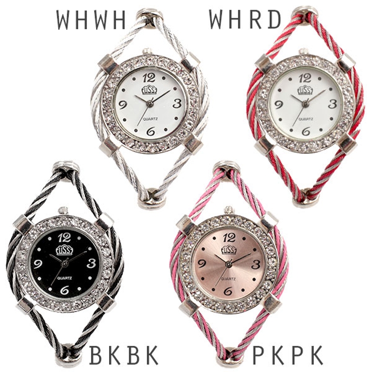 シルバー基調のワイヤーバングルウォッチ ミッドサイズケースのレディース腕時計[品番：SMPE0000431]｜腕時計アパレル雑貨小物のＳＰ  （ウデドケイアパレルザッカコモノノエスピー）のレディースファッション通販｜SHOPLIST（ショップリスト）
