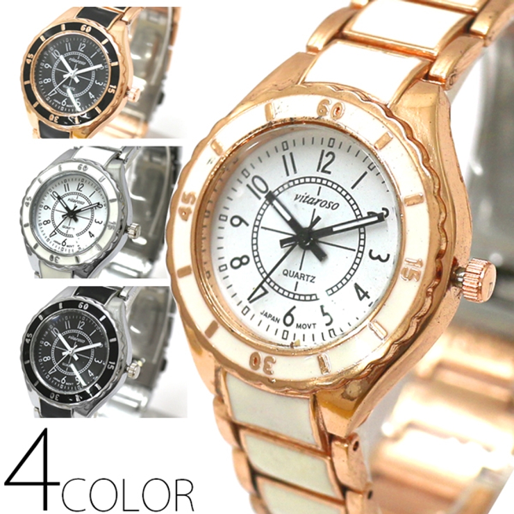 日本製ムーブメント 上品なセラミック風ベルトのシンプル腕時計 小さめ可愛い | 腕時計アパレル雑貨小物のＳＰ  | 詳細画像1 