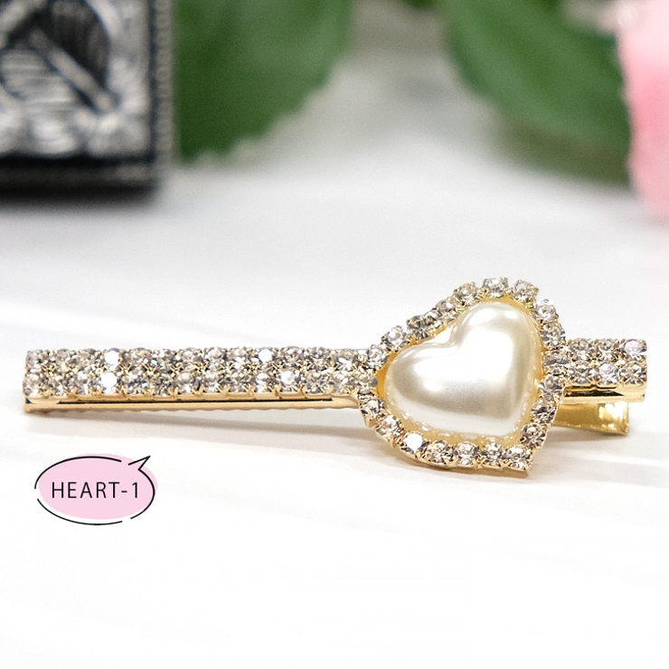 HEART-1 | 【7045】ハートパールヘアピン | SneepDip
