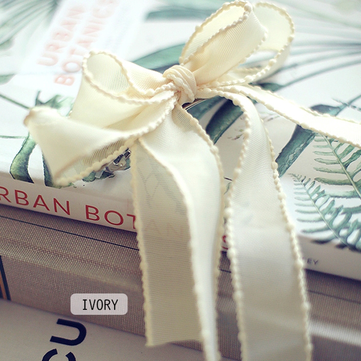 アイボリー | 【7083】ロングリボンバレッタ | SneepDip