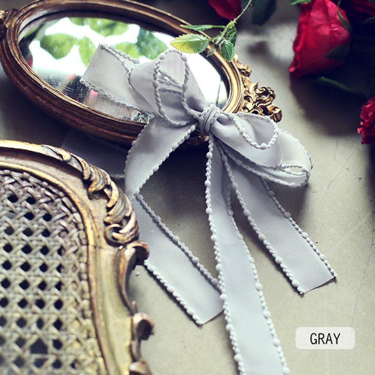 グレー | 【7083】ロングリボンバレッタ | SneepDip