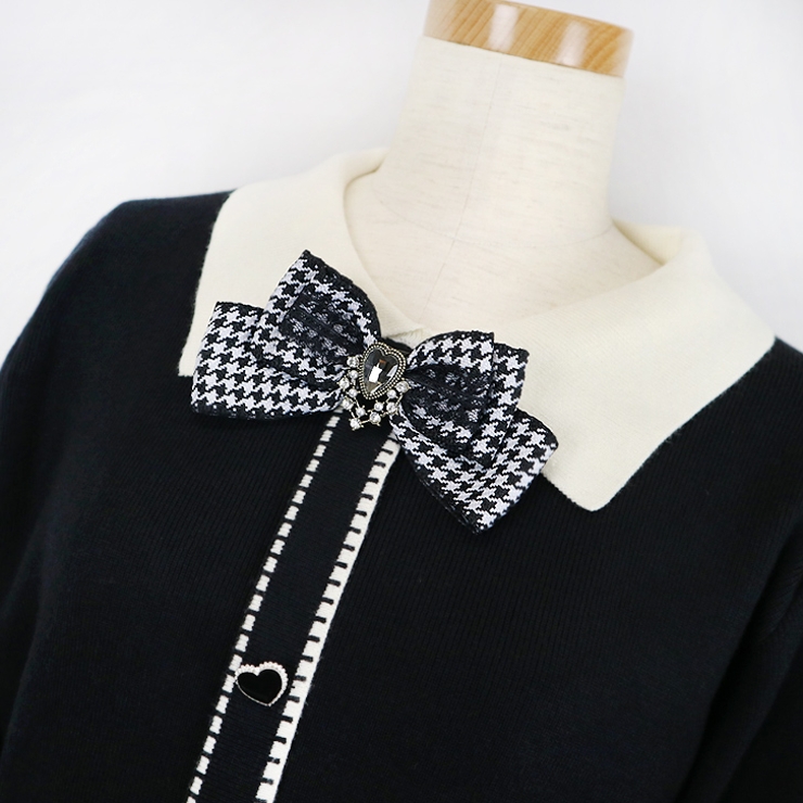 【7150】ハートビジューリボンブローチ	 | SneepDip | 詳細画像5 