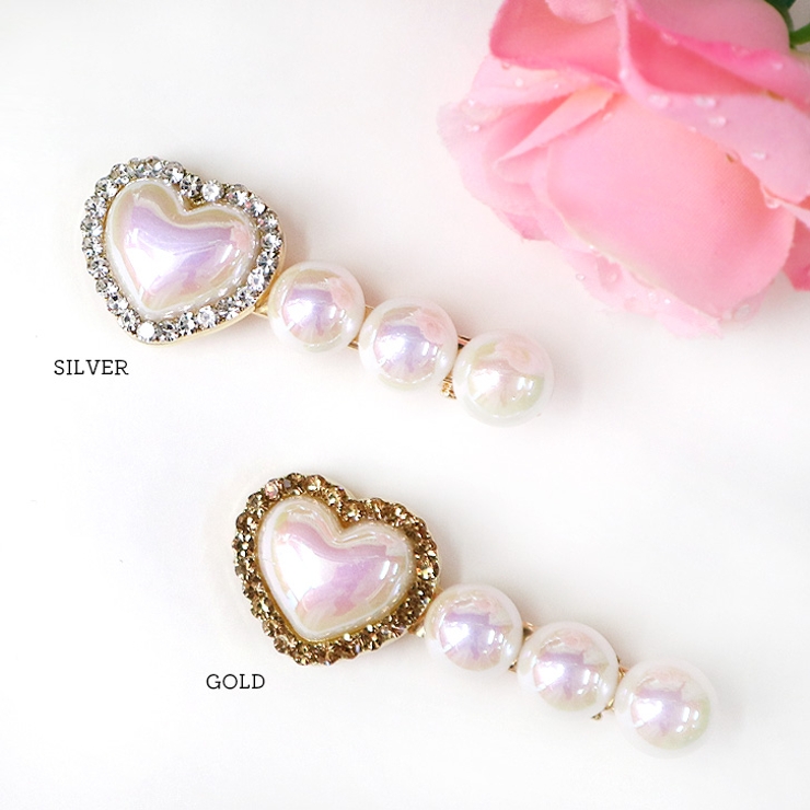【7155】ハート×パールヘアピン	 | SneepDip | 詳細画像6 