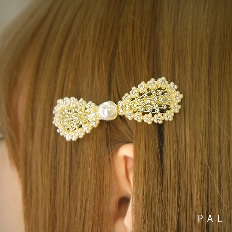 【7157】リボン×パールバレッタ	 | SneepDip | 詳細画像5 