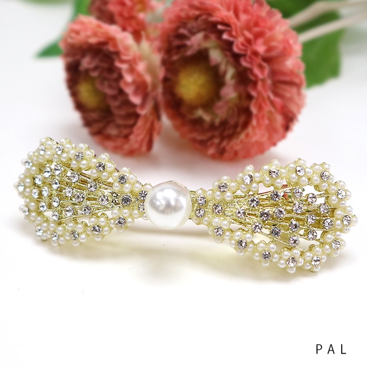 PAL | 【7157】リボン×パールバレッタ	 | SneepDip