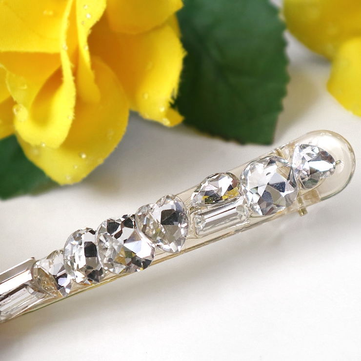 シルバー | 【7201】ビジューヘアクリップ	 | SneepDip