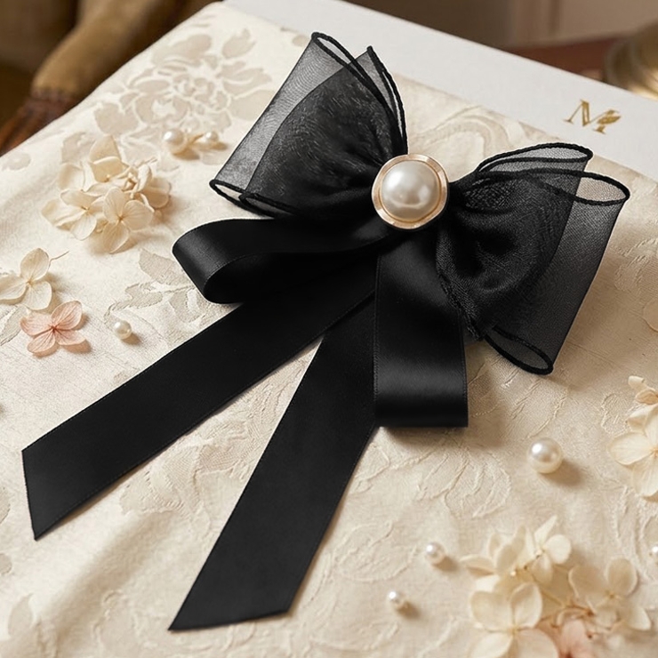 パール | 【7285】クラシカルリボンブローチ	 | SneepDip