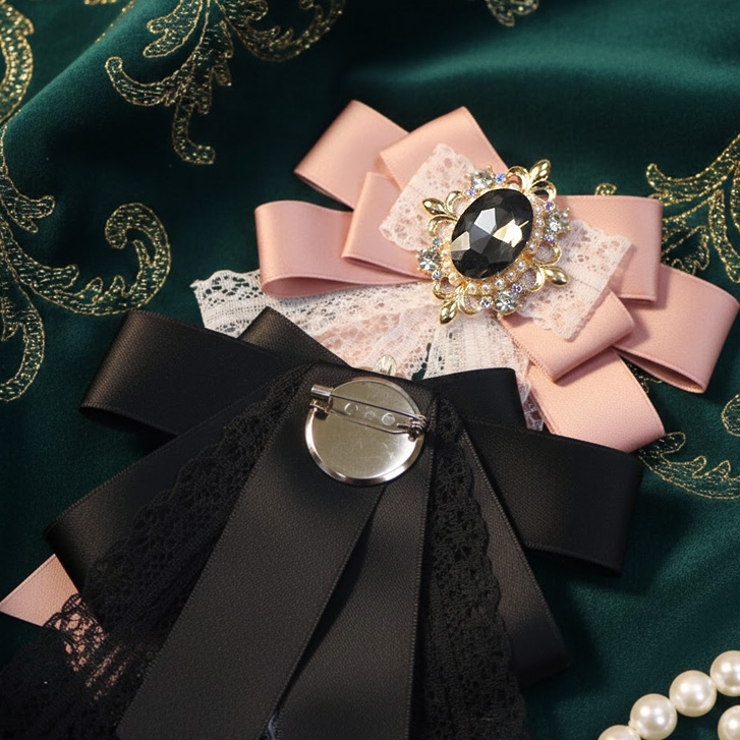 【7286】ビジュー＆レースリボンブローチ	 | SneepDip | 詳細画像5 