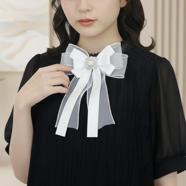 【7287】ビジューリボンブローチ	 | SneepDip | 詳細画像2 