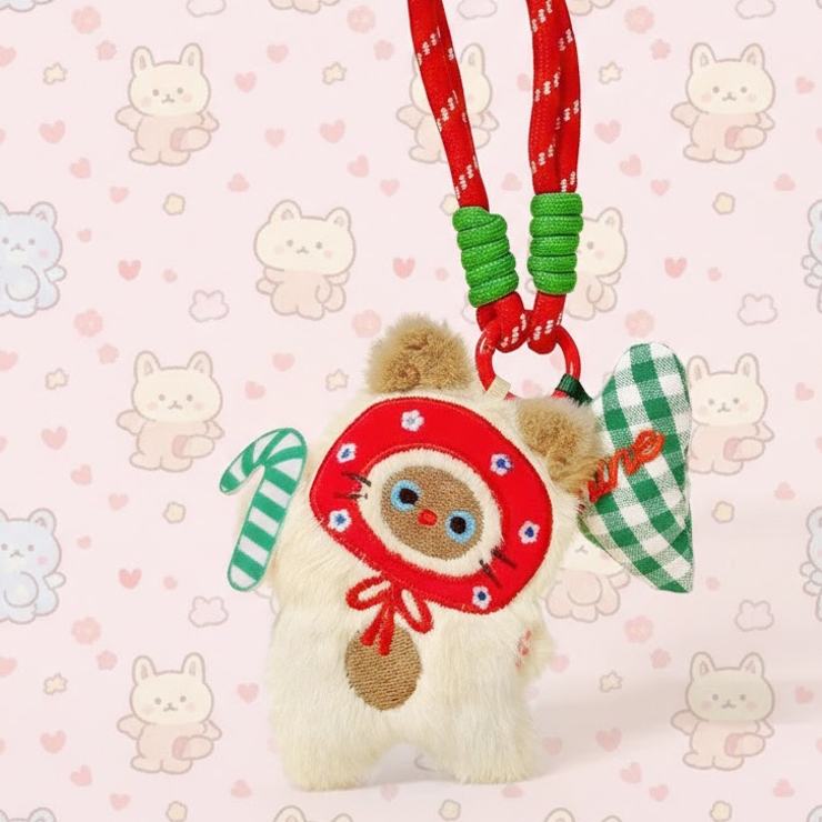 ベージュ | 【7290】ネコずきんチャーム	 | SneepDip