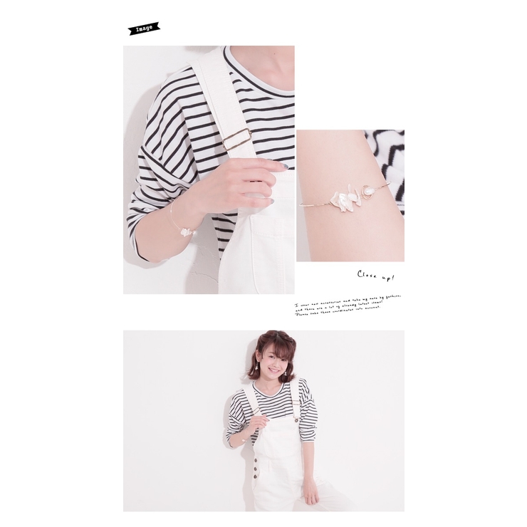 ブレスレット シェル調 貝 シンプル 夏 サマー 腕輪 アクセサリー | SOUBIEN | 詳細画像2 