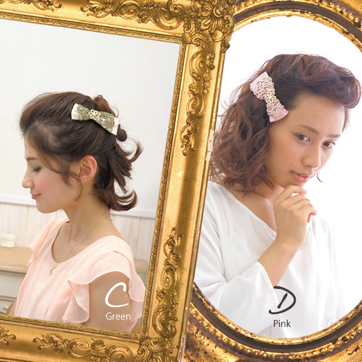 アシンメトリーサテンリボンバレッタ | SOUBIEN | 詳細画像3 