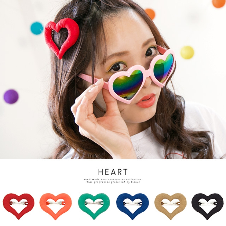 バレッタ ハート ビビットカラー | SOUBIEN | 詳細画像1 