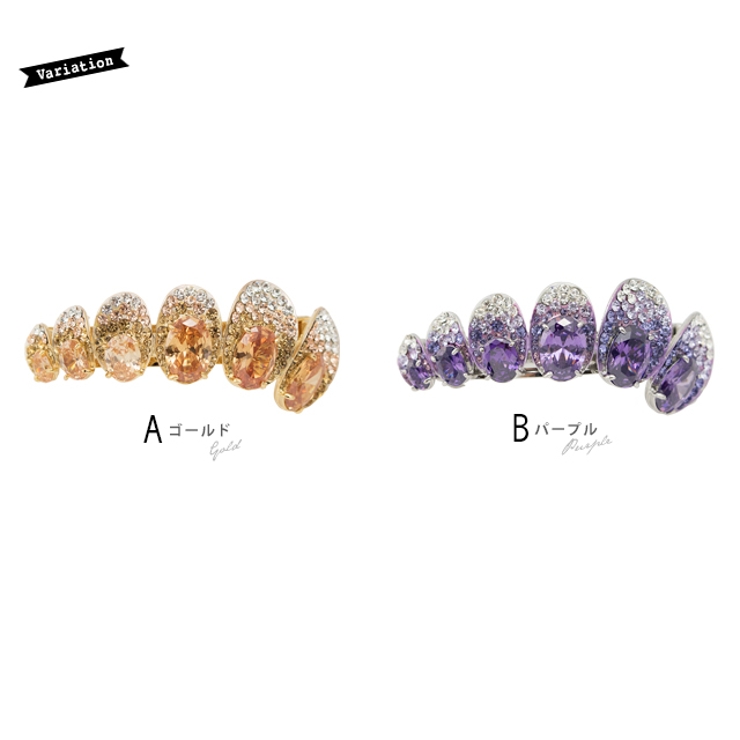 バレッタ ラインストーン クリスタル | SOUBIEN | 詳細画像3 