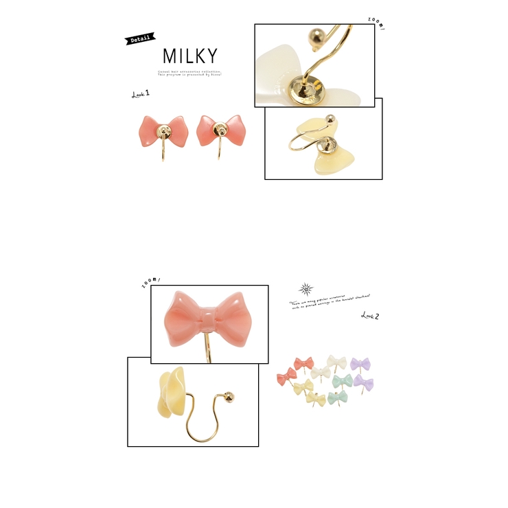 イヤリング ノンホールピアス リボン | SOUBIEN | 詳細画像3