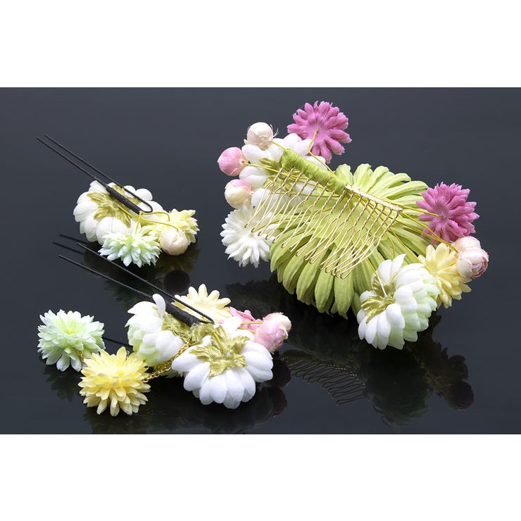 髪飾り 3点セット 黄緑系 品番 Sbew Soubien ソウビエン のレディースファッション通販 Shoplist ショップリスト