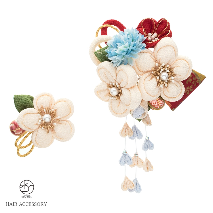 髪飾り 2点セット 白系[品番：SBEW0018410]｜SOUBIEN（ソウビエン）の