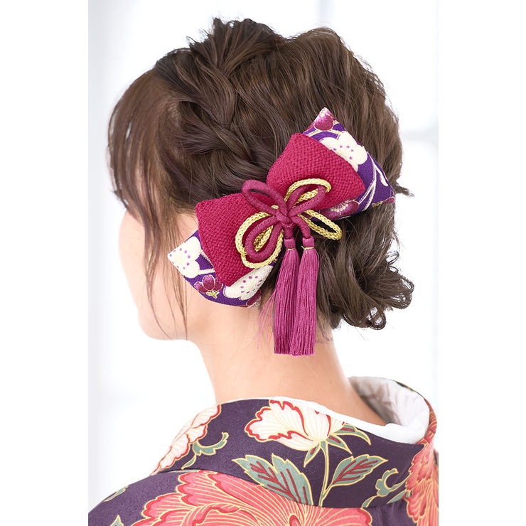 髪飾り リボン 赤紫 品番 Sbew Soubien ソウビエン のレディースファッション通販 Shoplist ショップリスト