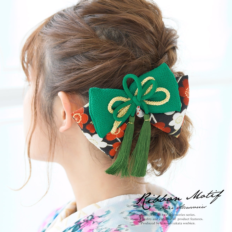髪飾り リボン 緑 品番 Sbew Soubien ソウビエン のレディースファッション通販 Shoplist ショップリスト