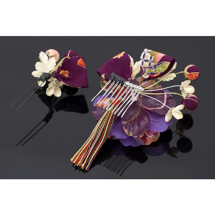 髪飾り 成人式 振袖向け 卒業式 袴 和柄 組紐 花 紫 品番 Sbew Soubien ソウビエン のレディースファッション通販 Shoplist ショップリスト