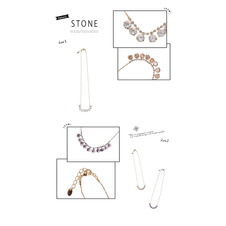 ネックレス ラインストーン カラーストーン | SOUBIEN | 詳細画像2 