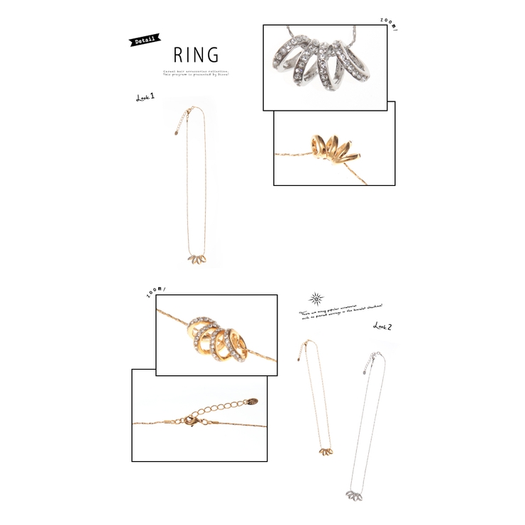 ネックレス ペンダント ラインストーン | SOUBIEN | 詳細画像2 