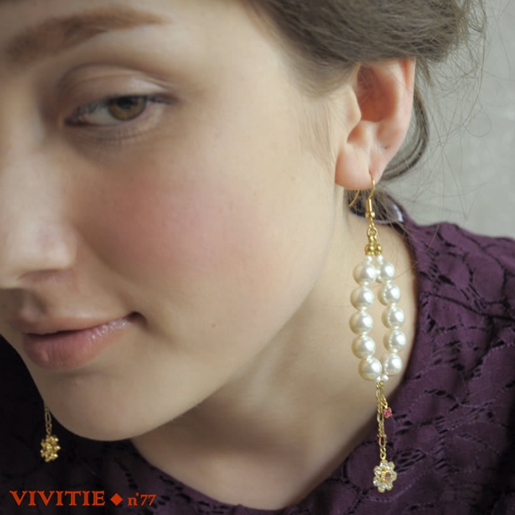 ピアス レディース 手作りアクセサリーブランドVivitie | SOUBIEN | 詳細画像1 