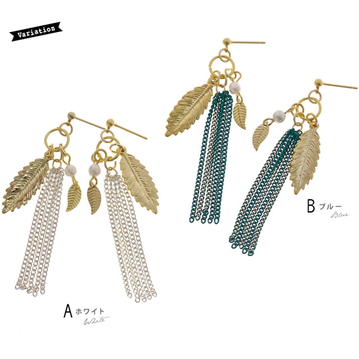 ピアス スタッドピアス リーフモチーフ | SOUBIEN | 詳細画像3 