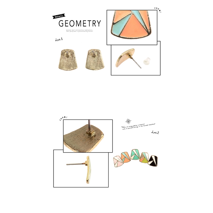 ピアス スタッドピアス 幾何学模様 | SOUBIEN | 詳細画像3 