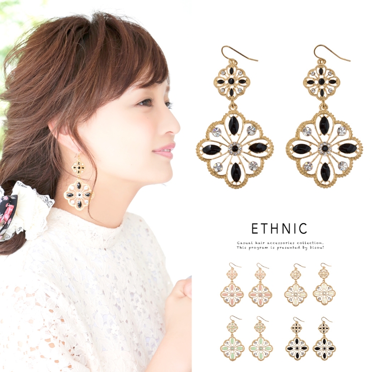 ピアス フックタイプ エスニック | SOUBIEN | 詳細画像1 