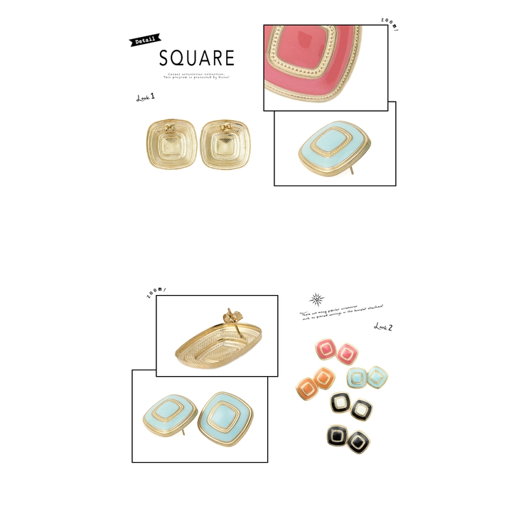 ピアス スタッドピアス スクエア | SOUBIEN | 詳細画像2 