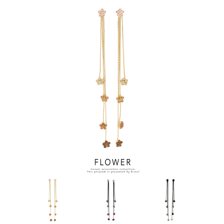 ピアス スタッドピアス ラインストーン | SOUBIEN | 詳細画像1 