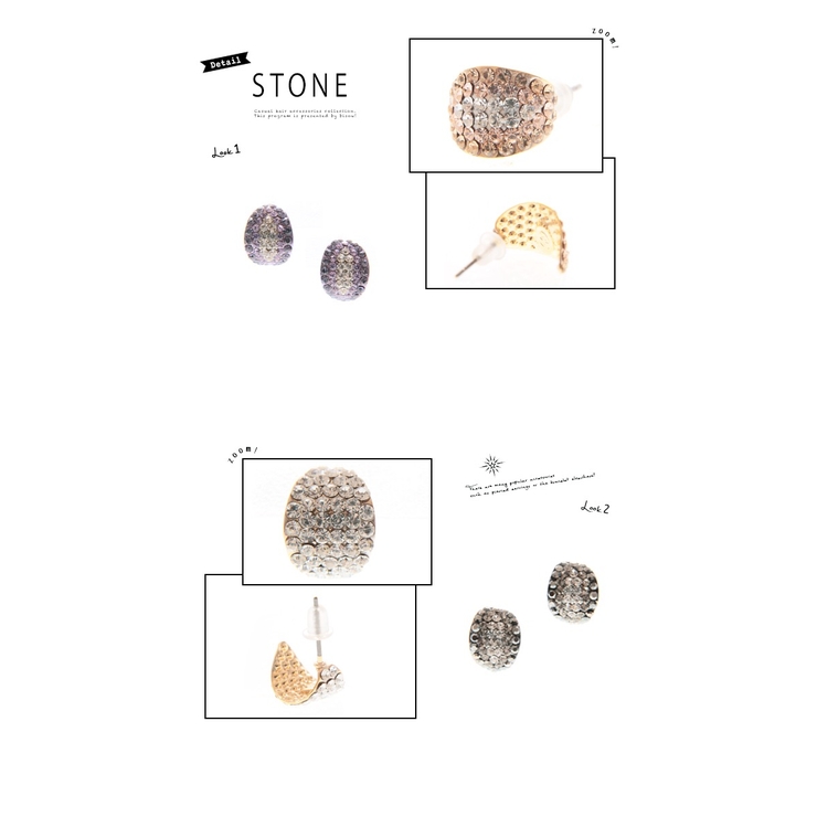 ピアス スタッドピアス ラインストーン | SOUBIEN | 詳細画像2 