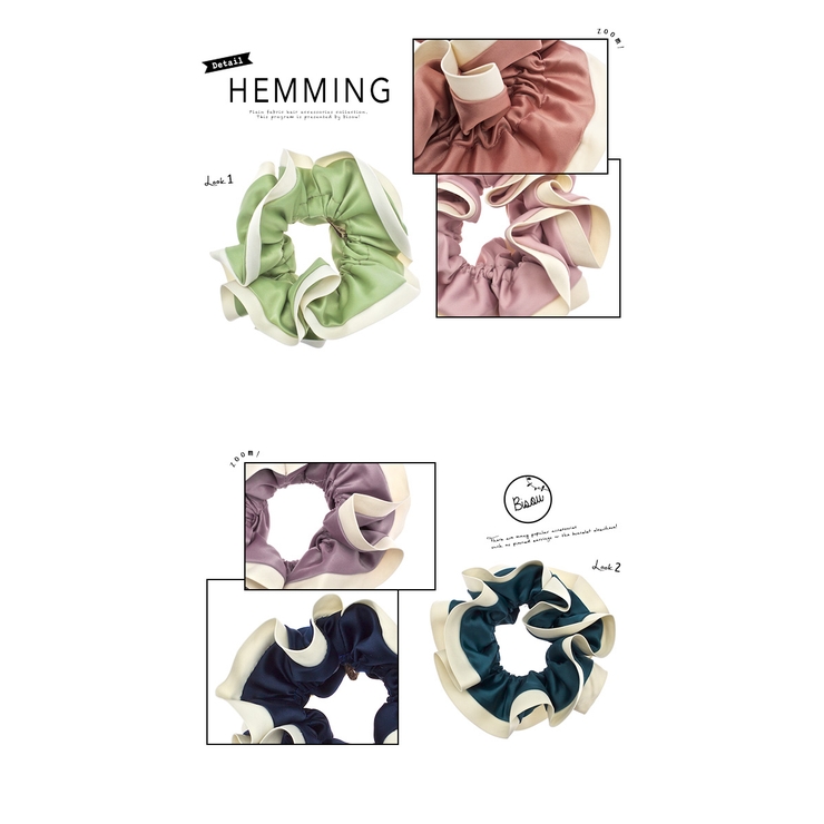 シュシュ バイカラー 無地 | SOUBIEN | 詳細画像3 