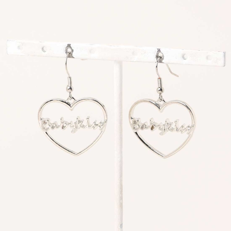 シルバー | ハートロゴピアス | SPIGA