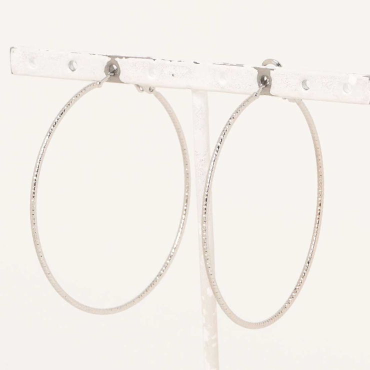 シルバー | シンプルフープピアス | SPIGA