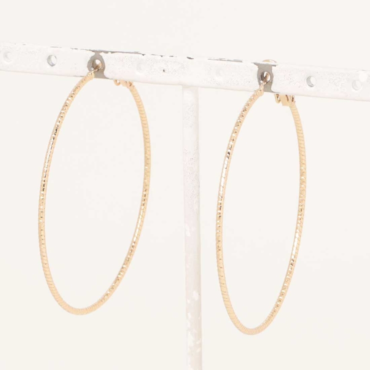 ゴールド | シンプルフープピアス | SPIGA