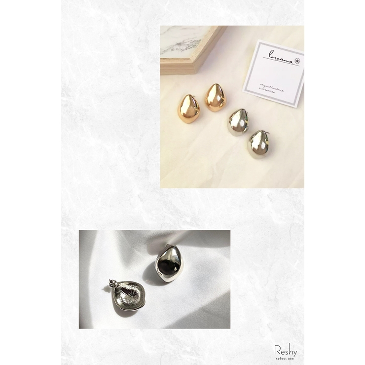 セール】 ◇スタッズストーンドロップピアス （アクセサリー
